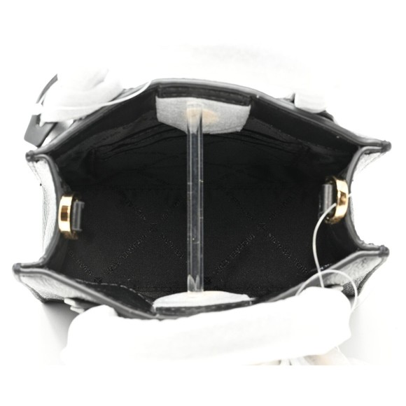 MICHAEL KORS MERCER Extra-Small N/S Shopper Crossbody Black Leather NWT $348 - Picture 6 of 12